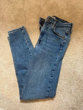Topshop Mid Blue Jamie Skinny Jeans
